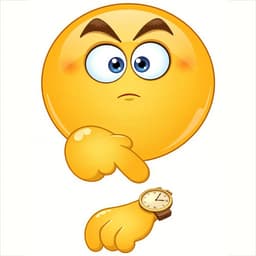 See what time it is now? — freaky emoji illustration