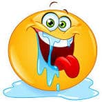 drooling — freaky emoji illustration