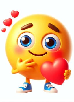 red heart — freaky emoji illustration
