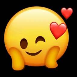 Shy Love — freaky emoji illustration