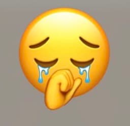 sad and cry — freaky emoji illustration